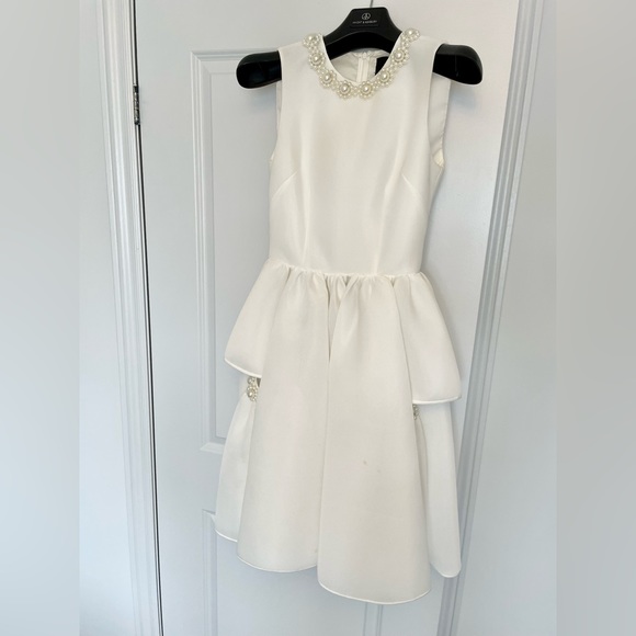 Simone Rocha Dresses & Skirts - Simone Rocha UK 8 white pearl embellished dress, beautiful for a bride-to-be!!!